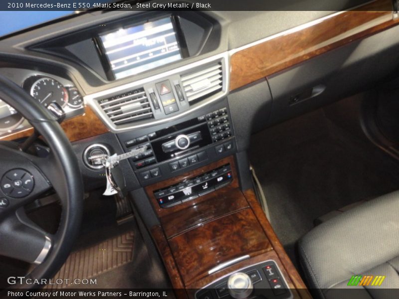 Steel Grey Metallic / Black 2010 Mercedes-Benz E 550 4Matic Sedan