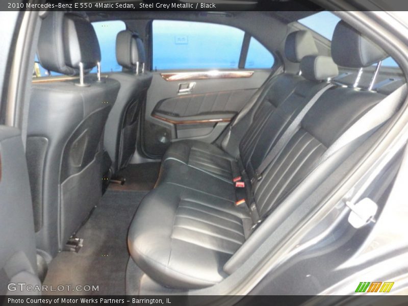Steel Grey Metallic / Black 2010 Mercedes-Benz E 550 4Matic Sedan