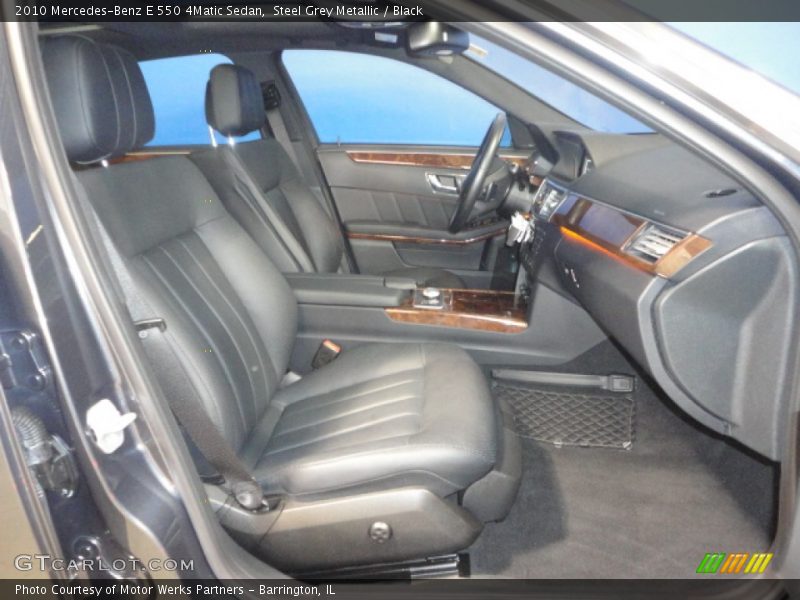 Steel Grey Metallic / Black 2010 Mercedes-Benz E 550 4Matic Sedan