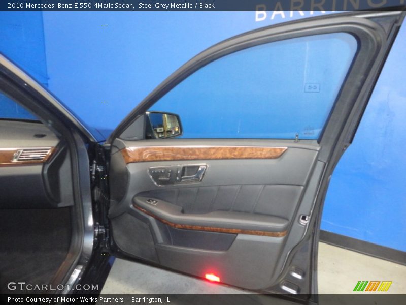 Steel Grey Metallic / Black 2010 Mercedes-Benz E 550 4Matic Sedan