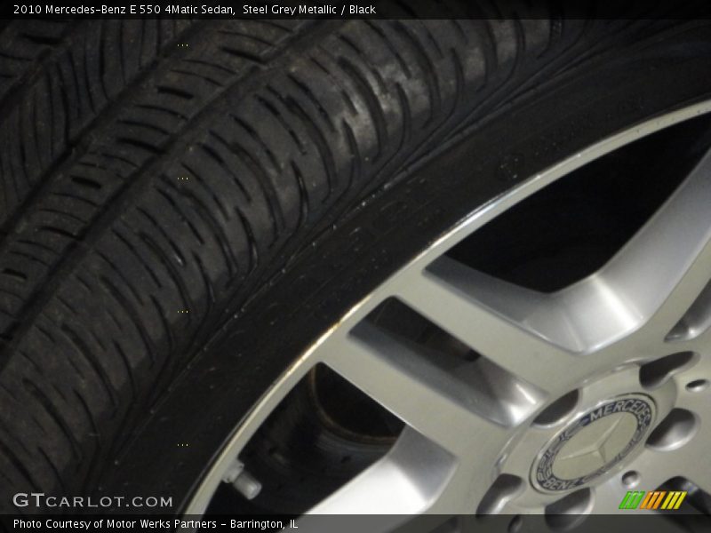 Steel Grey Metallic / Black 2010 Mercedes-Benz E 550 4Matic Sedan