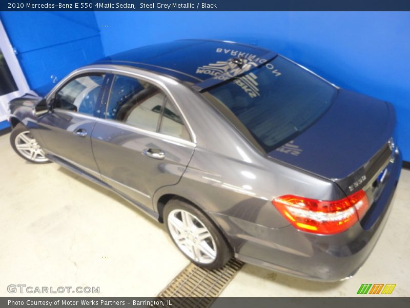 Steel Grey Metallic / Black 2010 Mercedes-Benz E 550 4Matic Sedan