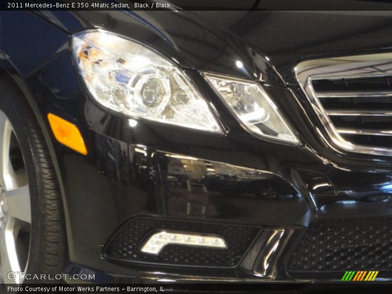 Black / Black 2011 Mercedes-Benz E 350 4Matic Sedan