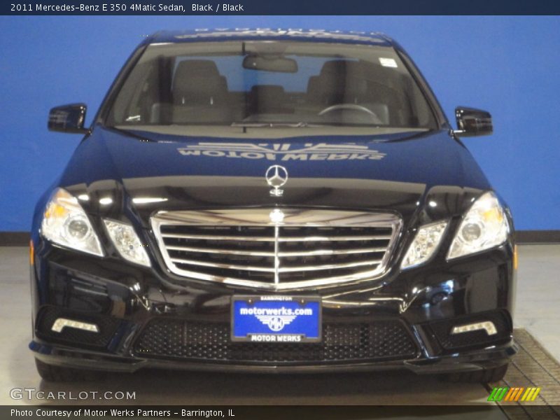 Black / Black 2011 Mercedes-Benz E 350 4Matic Sedan