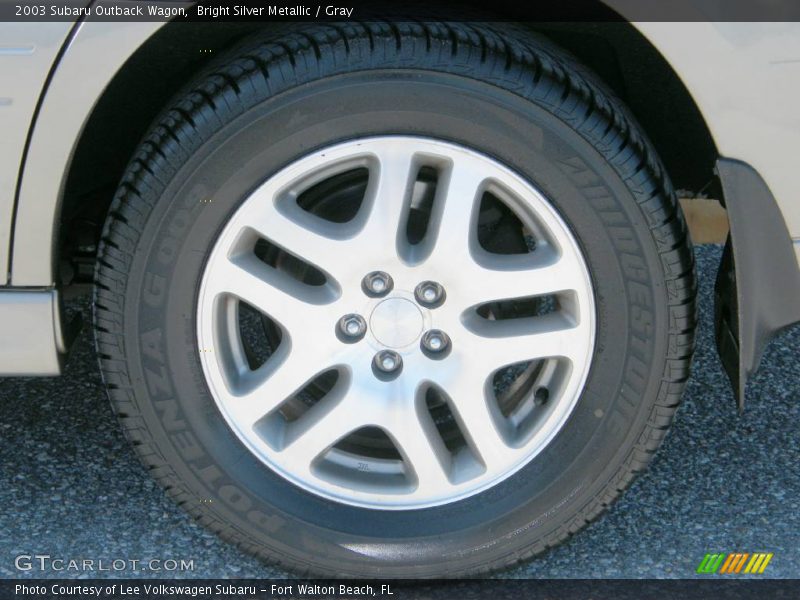 Bright Silver Metallic / Gray 2003 Subaru Outback Wagon