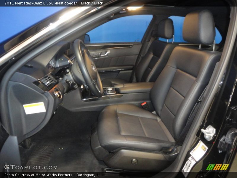 Black / Black 2011 Mercedes-Benz E 350 4Matic Sedan