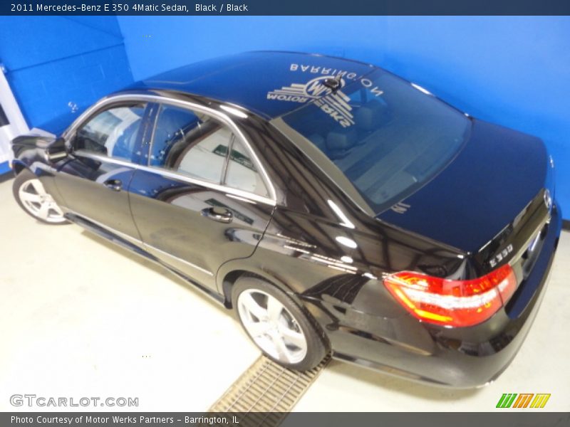 Black / Black 2011 Mercedes-Benz E 350 4Matic Sedan