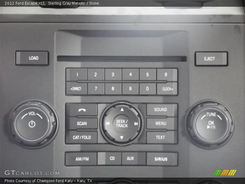 Controls of 2012 Escape XLS