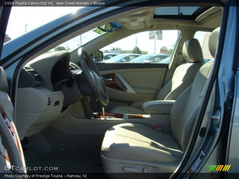 Aloe Green Metallic / Bisque 2009 Toyota Camry XLE V6