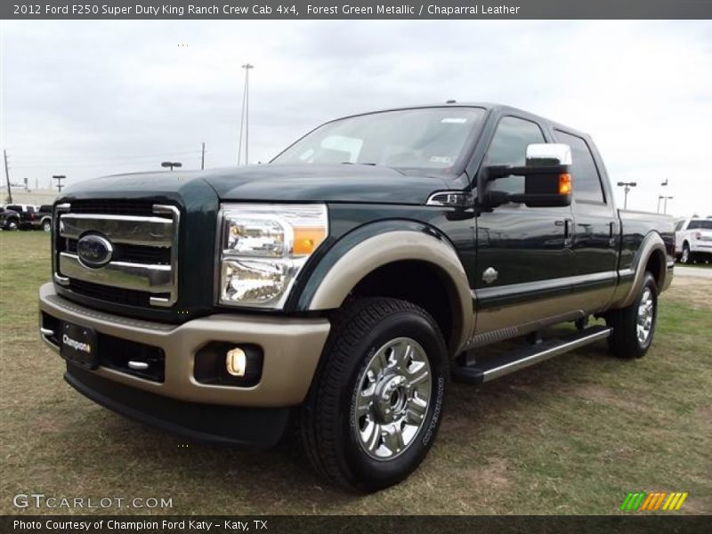 Front 3/4 View of 2012 F250 Super Duty King Ranch Crew Cab 4x4