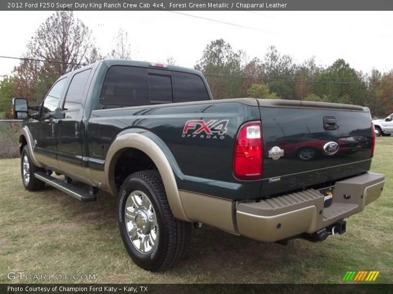  2012 F250 Super Duty King Ranch Crew Cab 4x4 Forest Green Metallic
