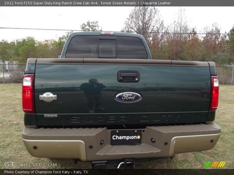 Forest Green Metallic / Chaparral Leather 2012 Ford F250 Super Duty King Ranch Crew Cab 4x4