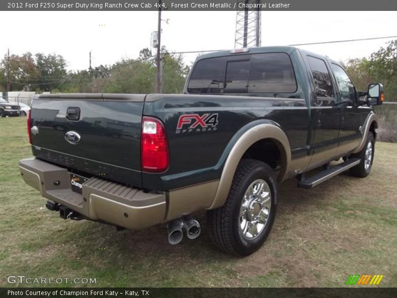 Forest Green Metallic / Chaparral Leather 2012 Ford F250 Super Duty King Ranch Crew Cab 4x4