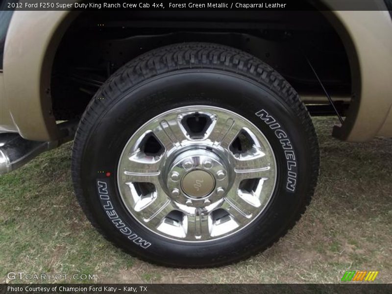 Forest Green Metallic / Chaparral Leather 2012 Ford F250 Super Duty King Ranch Crew Cab 4x4