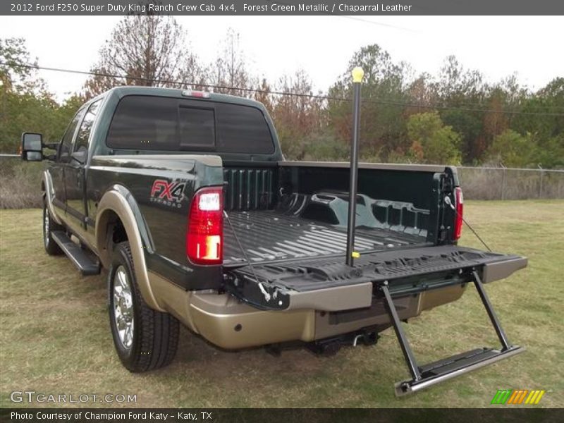 Forest Green Metallic / Chaparral Leather 2012 Ford F250 Super Duty King Ranch Crew Cab 4x4