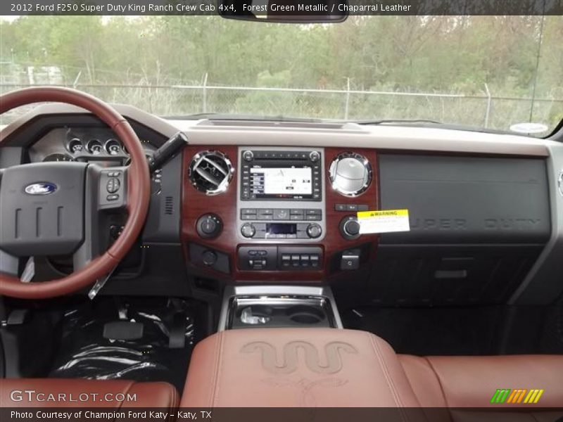 Forest Green Metallic / Chaparral Leather 2012 Ford F250 Super Duty King Ranch Crew Cab 4x4