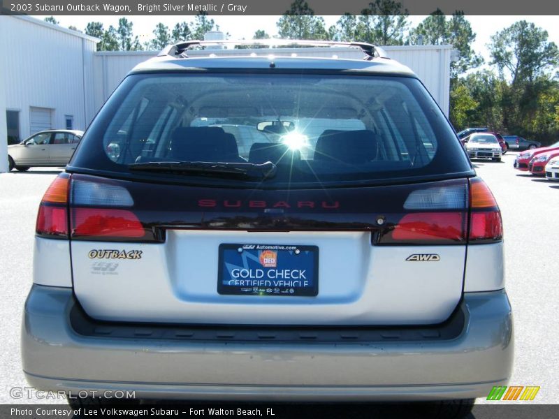 Bright Silver Metallic / Gray 2003 Subaru Outback Wagon