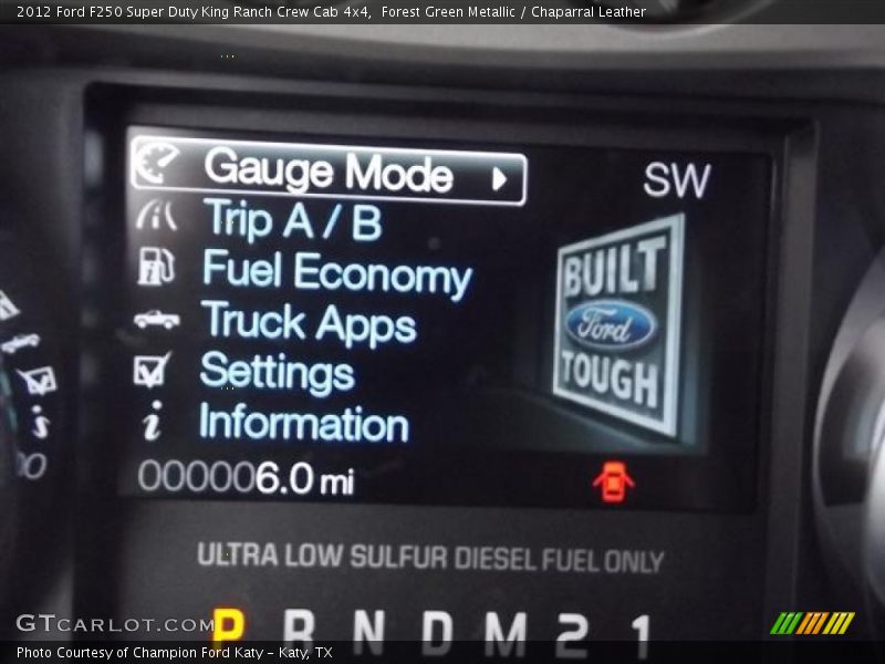 Forest Green Metallic / Chaparral Leather 2012 Ford F250 Super Duty King Ranch Crew Cab 4x4