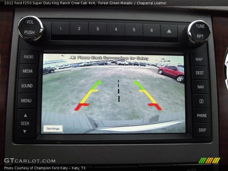 Forest Green Metallic / Chaparral Leather 2012 Ford F250 Super Duty King Ranch Crew Cab 4x4