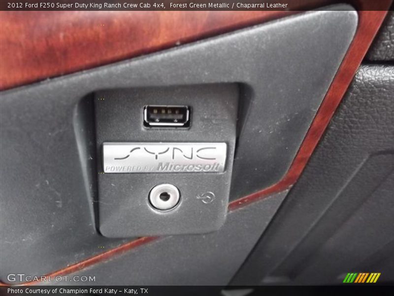 Forest Green Metallic / Chaparral Leather 2012 Ford F250 Super Duty King Ranch Crew Cab 4x4
