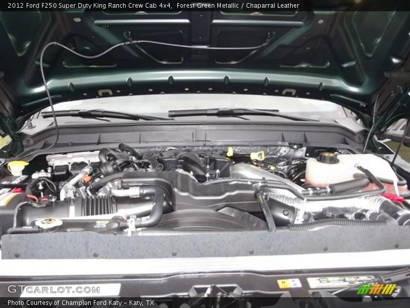 Forest Green Metallic / Chaparral Leather 2012 Ford F250 Super Duty King Ranch Crew Cab 4x4