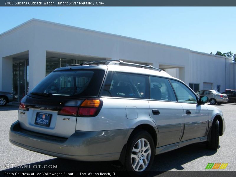 Bright Silver Metallic / Gray 2003 Subaru Outback Wagon