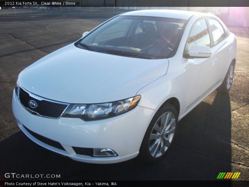 Clear White / Stone 2012 Kia Forte SX