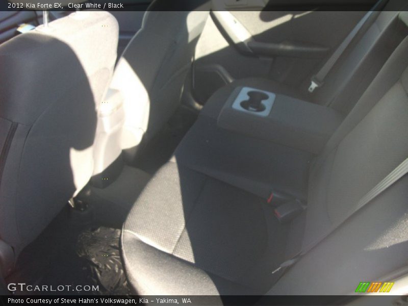 Clear White / Black 2012 Kia Forte EX