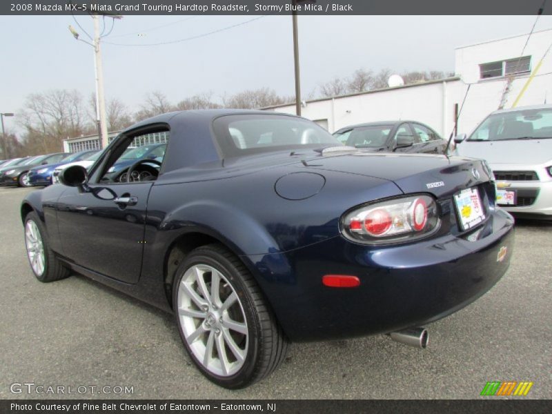 Stormy Blue Mica / Black 2008 Mazda MX-5 Miata Grand Touring Hardtop Roadster