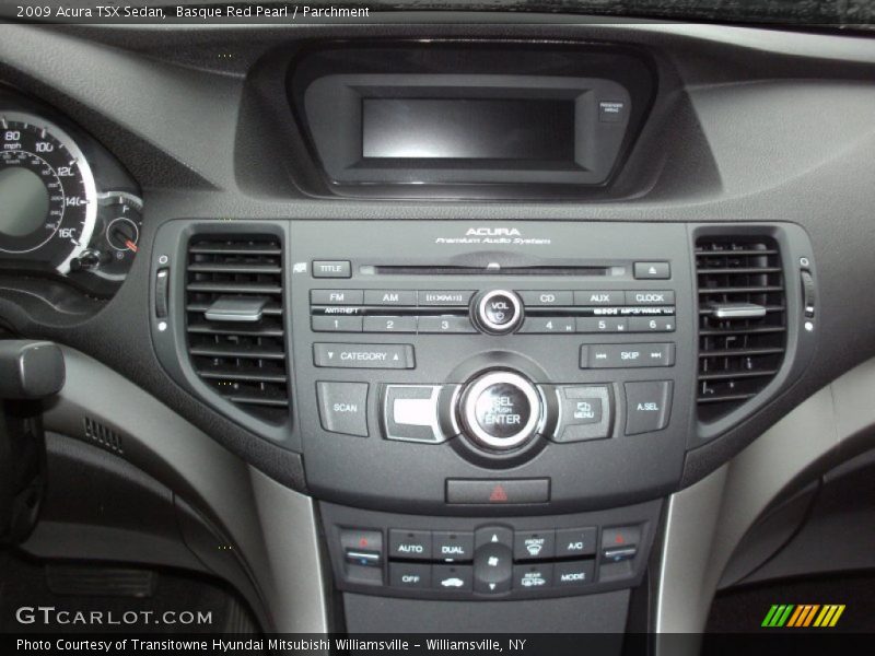 Basque Red Pearl / Parchment 2009 Acura TSX Sedan