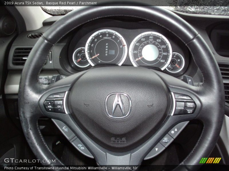 Basque Red Pearl / Parchment 2009 Acura TSX Sedan