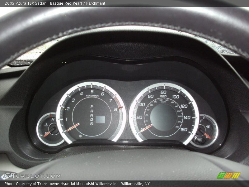 Basque Red Pearl / Parchment 2009 Acura TSX Sedan