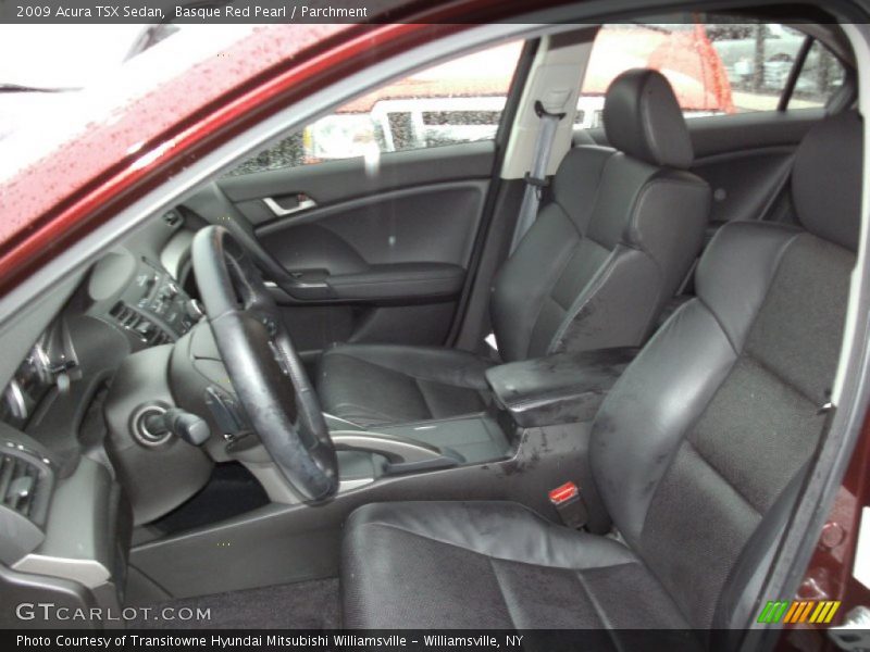 Basque Red Pearl / Parchment 2009 Acura TSX Sedan