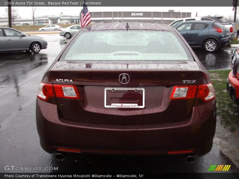 Basque Red Pearl / Parchment 2009 Acura TSX Sedan