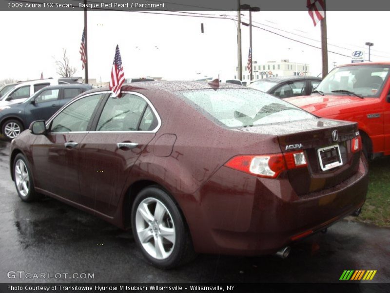 Basque Red Pearl / Parchment 2009 Acura TSX Sedan