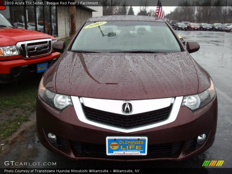Basque Red Pearl / Parchment 2009 Acura TSX Sedan