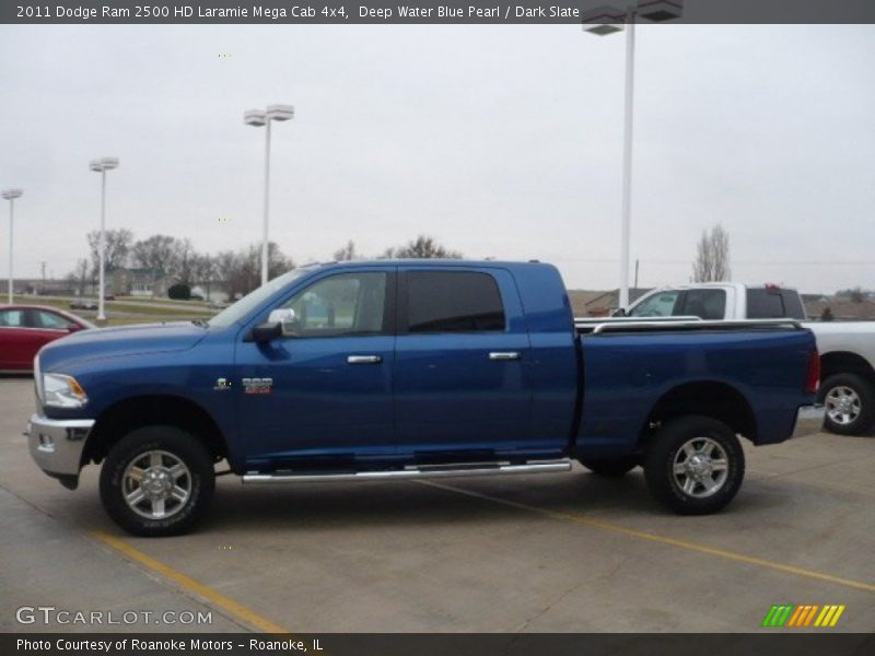 Deep Water Blue Pearl / Dark Slate 2011 Dodge Ram 2500 HD Laramie Mega Cab 4x4