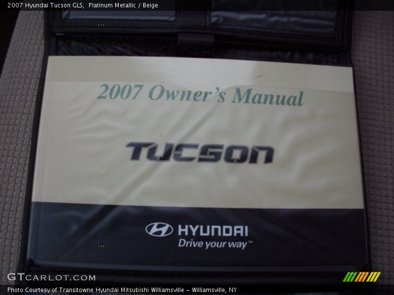 Platinum Metallic / Beige 2007 Hyundai Tucson GLS
