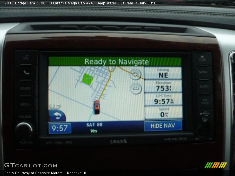 Deep Water Blue Pearl / Dark Slate 2011 Dodge Ram 2500 HD Laramie Mega Cab 4x4