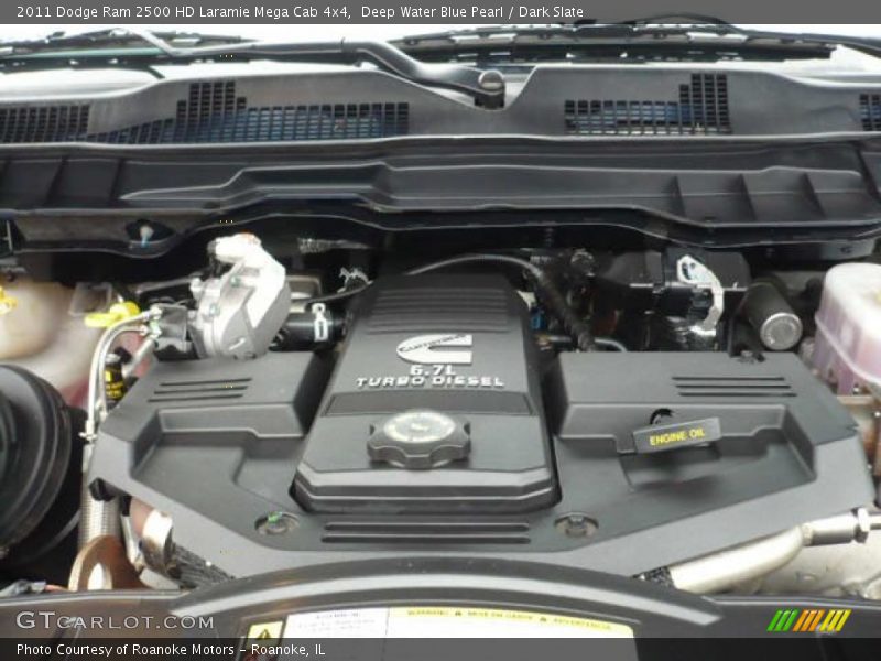  2011 Ram 2500 HD Laramie Mega Cab 4x4 Engine - 6.7 Liter OHV 24-Valve Cummins VGT Turbo-Diesel Inline 6 Cylinder