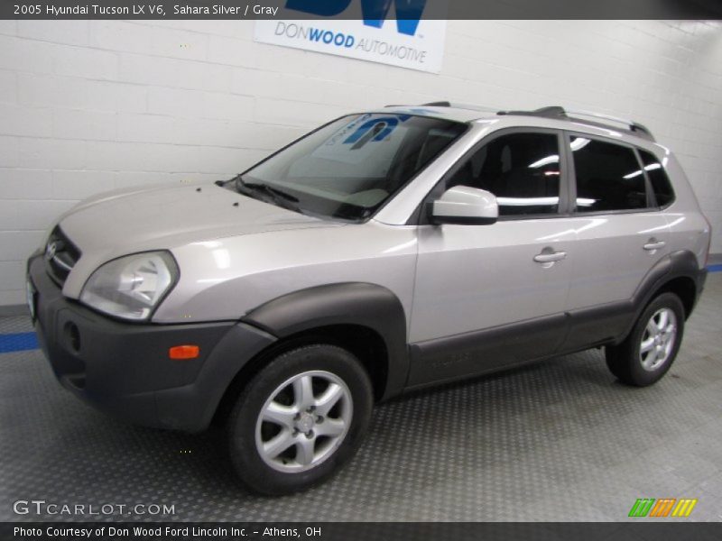 Sahara Silver / Gray 2005 Hyundai Tucson LX V6