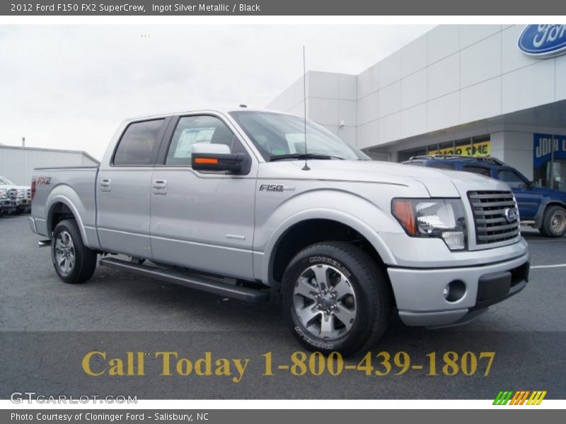Ingot Silver Metallic / Black 2012 Ford F150 FX2 SuperCrew
