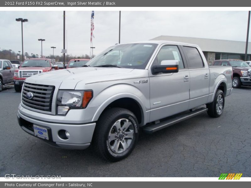 Ingot Silver Metallic / Black 2012 Ford F150 FX2 SuperCrew