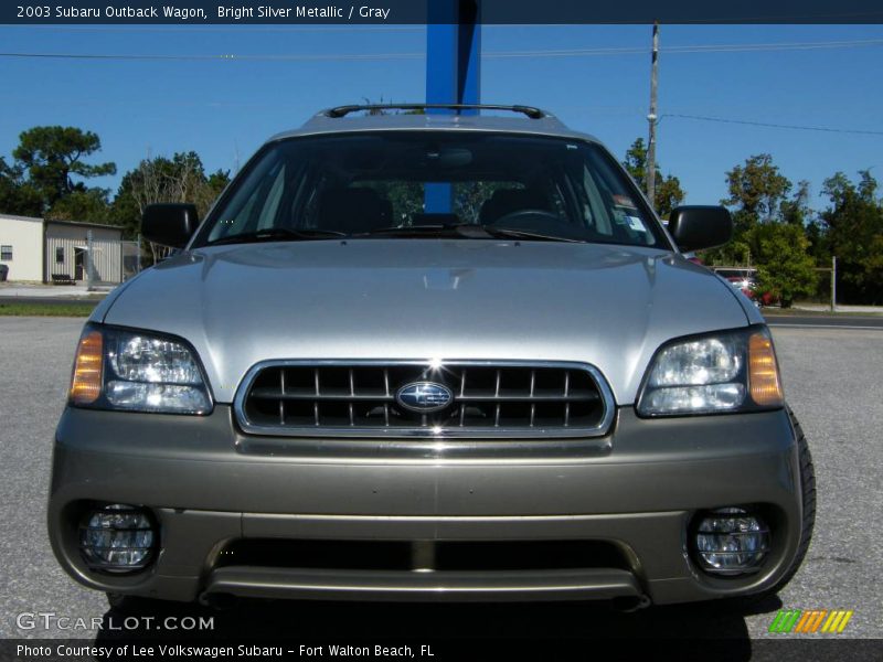 Bright Silver Metallic / Gray 2003 Subaru Outback Wagon