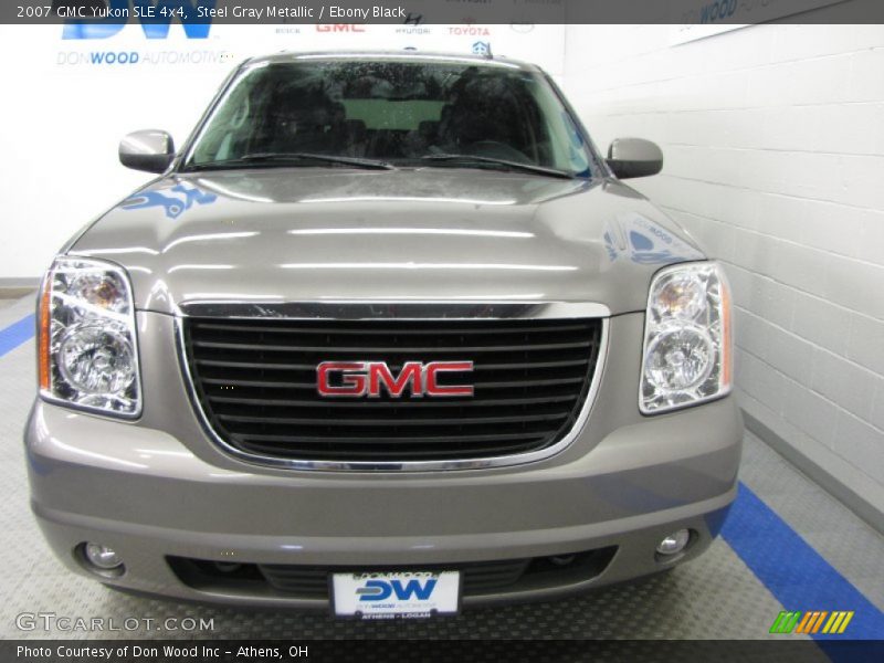 Steel Gray Metallic / Ebony Black 2007 GMC Yukon SLE 4x4