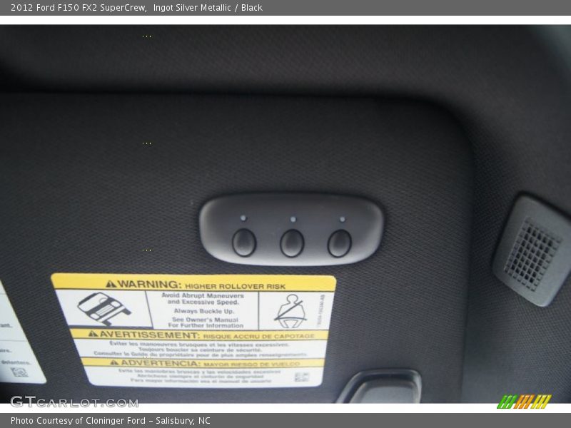 Ingot Silver Metallic / Black 2012 Ford F150 FX2 SuperCrew