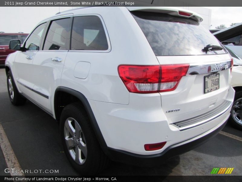 Stone White / Black/Light Frost Beige 2011 Jeep Grand Cherokee Limited