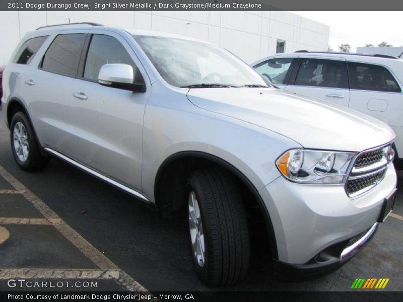 Bright Silver Metallic / Dark Graystone/Medium Graystone 2011 Dodge Durango Crew