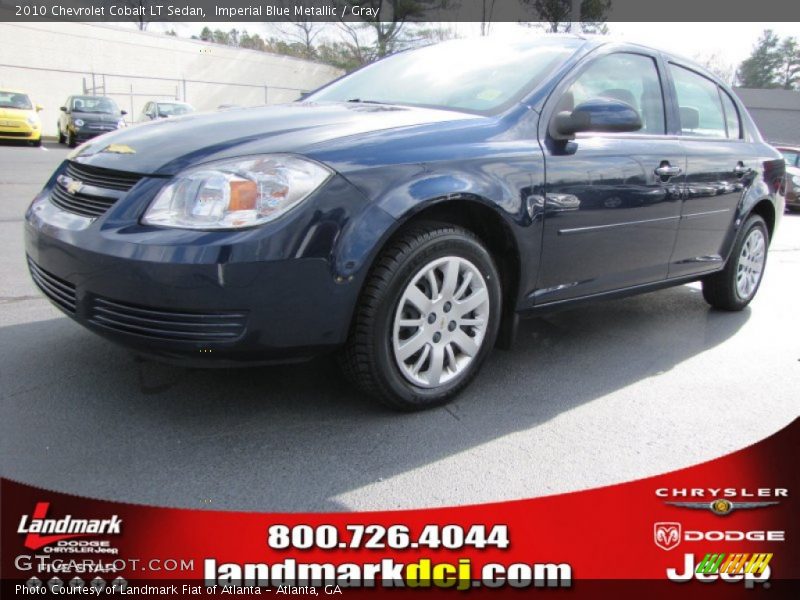 Imperial Blue Metallic / Gray 2010 Chevrolet Cobalt LT Sedan