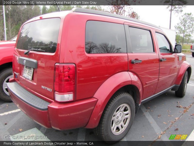 Inferno Red Crystal Pearl / Dark Slate Gray 2009 Dodge Nitro SE